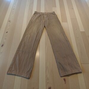 Hugo Boss Alabama Jeans Mens 36x30 Brown Dark Wash 5 Pocket Straight Leg